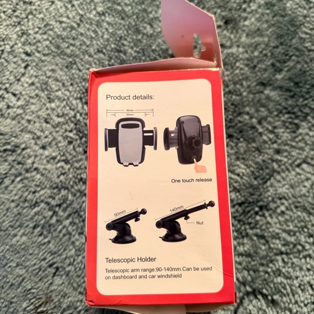Universal Car Mount, works with most phones!